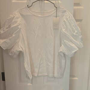 A New Day Women's Cream Puff Sleeve Blouse